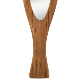 Miroir poisson en bois recyclé
