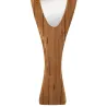 Miroir poisson en bois recyclé