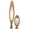 Miroir poisson en bois recyclé