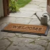 Tapis en fibres de coco inscription Welcome