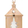 Lanterne en pin et métal Sapin (Lot de 2)