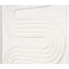 Cadres en bois blanc motifs abstraits papier maché (Lot de 2)