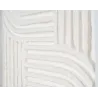 Cadres en bois blanc motifs abstraits papier maché (Lot de 2)