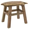 Tabouret Poisson en paulownia recyclé