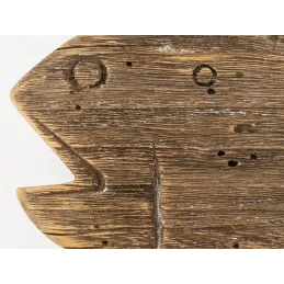 Tabouret Poisson en paulownia recyclé