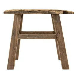 Tabouret Poisson en paulownia recyclé