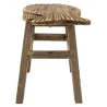 Tabouret Poisson en paulownia recyclé