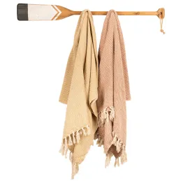 Patère rame en  bois peint