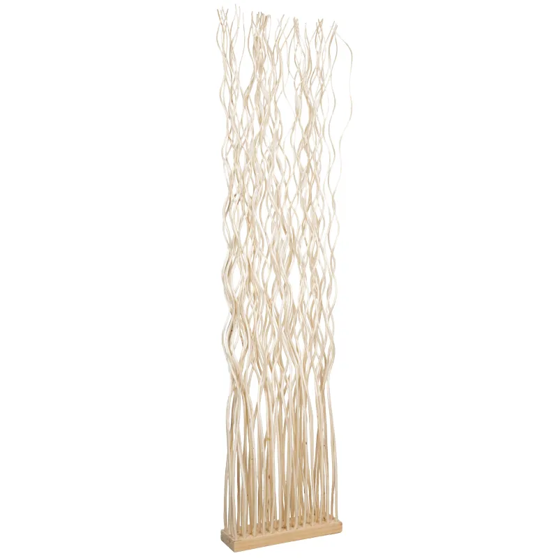 Paravent en osier avec socle et tiges Twist