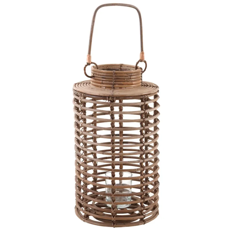 Lanterne de jardin en poelet gris