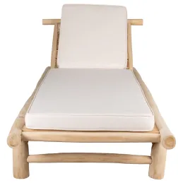 Bain de soleil en teck