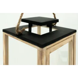 Lanternes en bois et métal (Lot de 3)