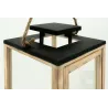 Lanternes en bois et métal (Lot de 3)