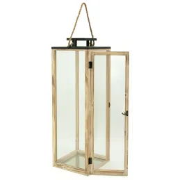 Lanternes en bois et métal (Lot de 3)