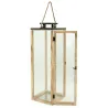 Lanternes en bois et métal (Lot de 3)