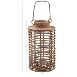 Lanterne de jardin en poelet gris