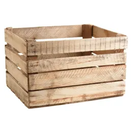 Caisse en bois rustique