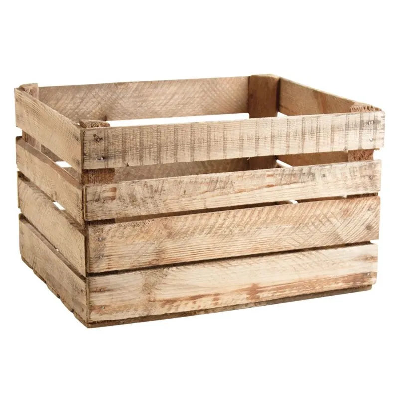 Caisse en bois rustique