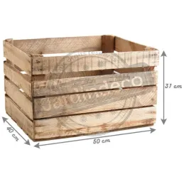 Caisse en bois rustique