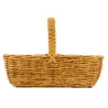 Panier rectangulaire en poelet naturel