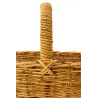 Panier rectangulaire en poelet naturel