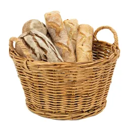 Corbeille en rotin naturel