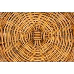 Corbeille en rotin naturel