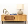 Ensemble table basse, meuble TV et buffet en bois et métal Kyoto