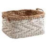 Corbeilles rectangulaires en bananier (Lot de 2)