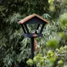 Mangeoire à oiseaux sur pique en pin et cuivre