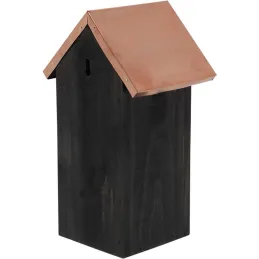 Nichoir à oiseaux en pin et cuivre