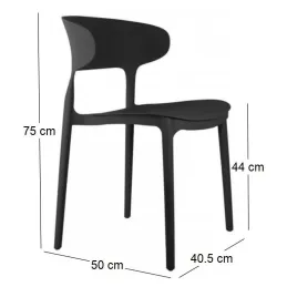 Fauteuil coloré en polypropylène Fain