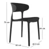 Fauteuil coloré en polypropylène Fain