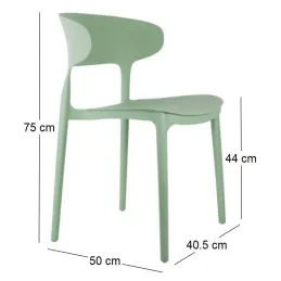Fauteuil coloré en polypropylène Fain