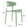 Fauteuil coloré en polypropylène Fain