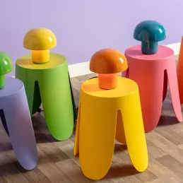 Lampe à poser en métal coloré Fat Mushroom Mini