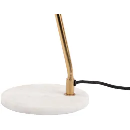 Lampe à poser en métal et marbre Savvy