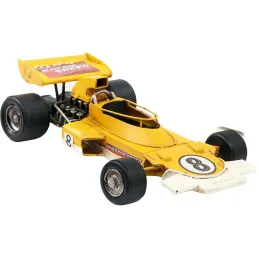 Voiture de course vintage en métal 28 x 16 x 8 cm