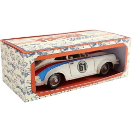 Voiture de sport vintage en métal 32 x 10.5 x 14 cm