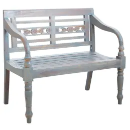 Banc 2 places en acajou