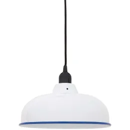 Suspension en métal émaillé 26.5 cm x 11.5 cm