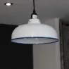 Suspension en métal émaillé 26.5 cm x 11.5 cm