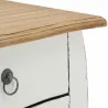 Table de nuit 2 tiroirs en bois blanc