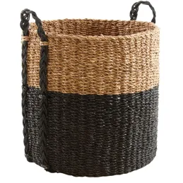 Cache-pot ronds en jonc de mer (Lot de 3)