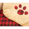 Set de 5 paniers pour chien en mousse avec imprimé écossais
