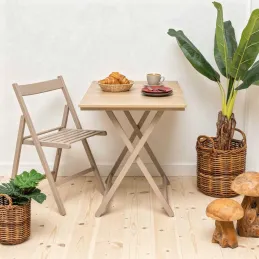 Chaise pliante en bois