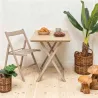 Chaise pliante en bois