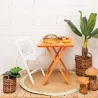 Chaise pliante en bois