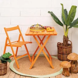 Chaise pliante en bois