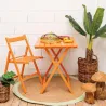 Chaise pliante en bois